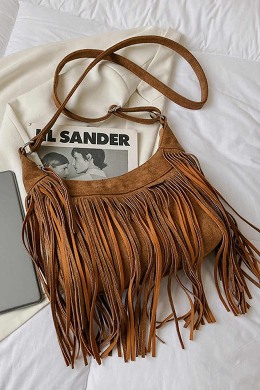 Suede Shoulder Bag