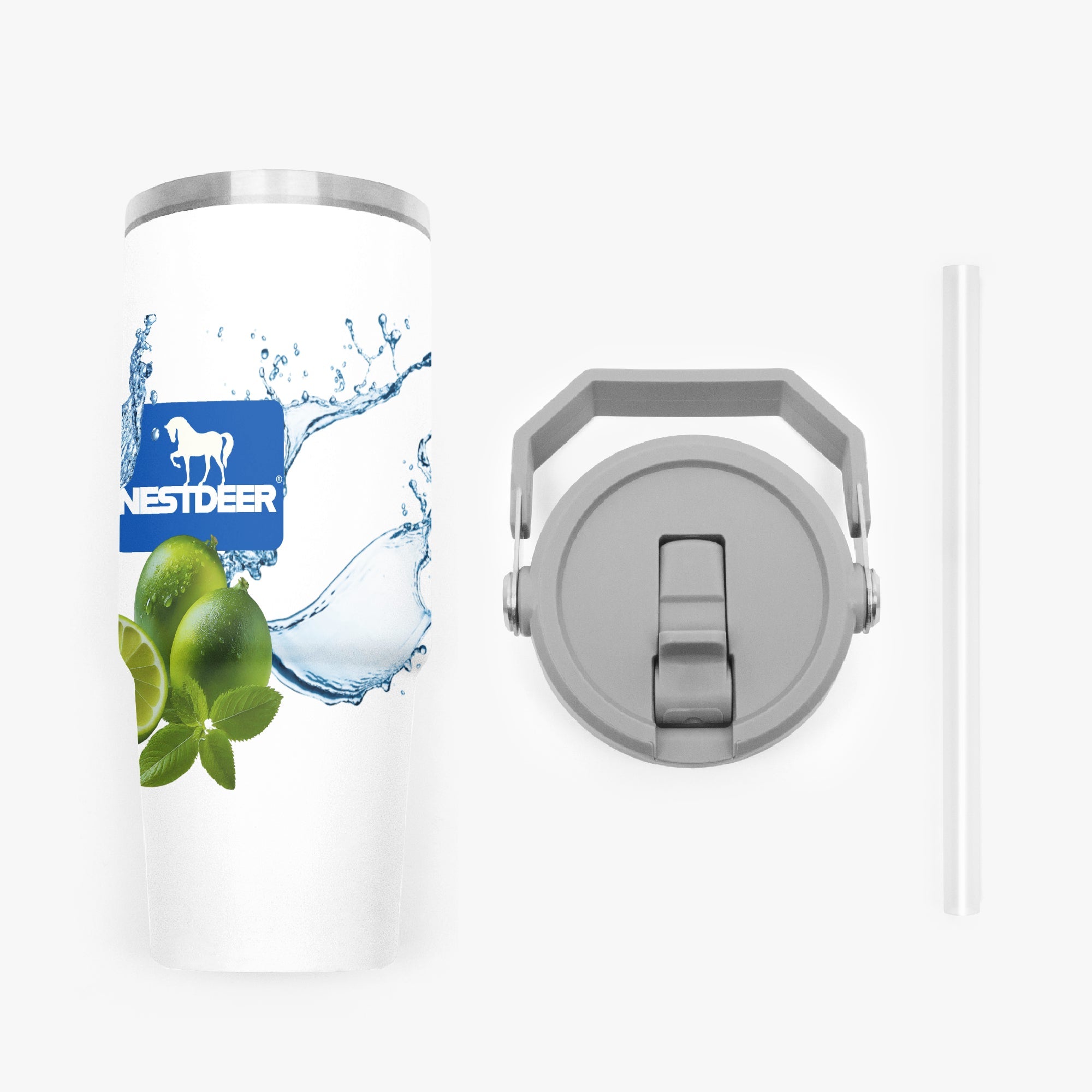 1119. Flip Straw Tumbler - 30oz