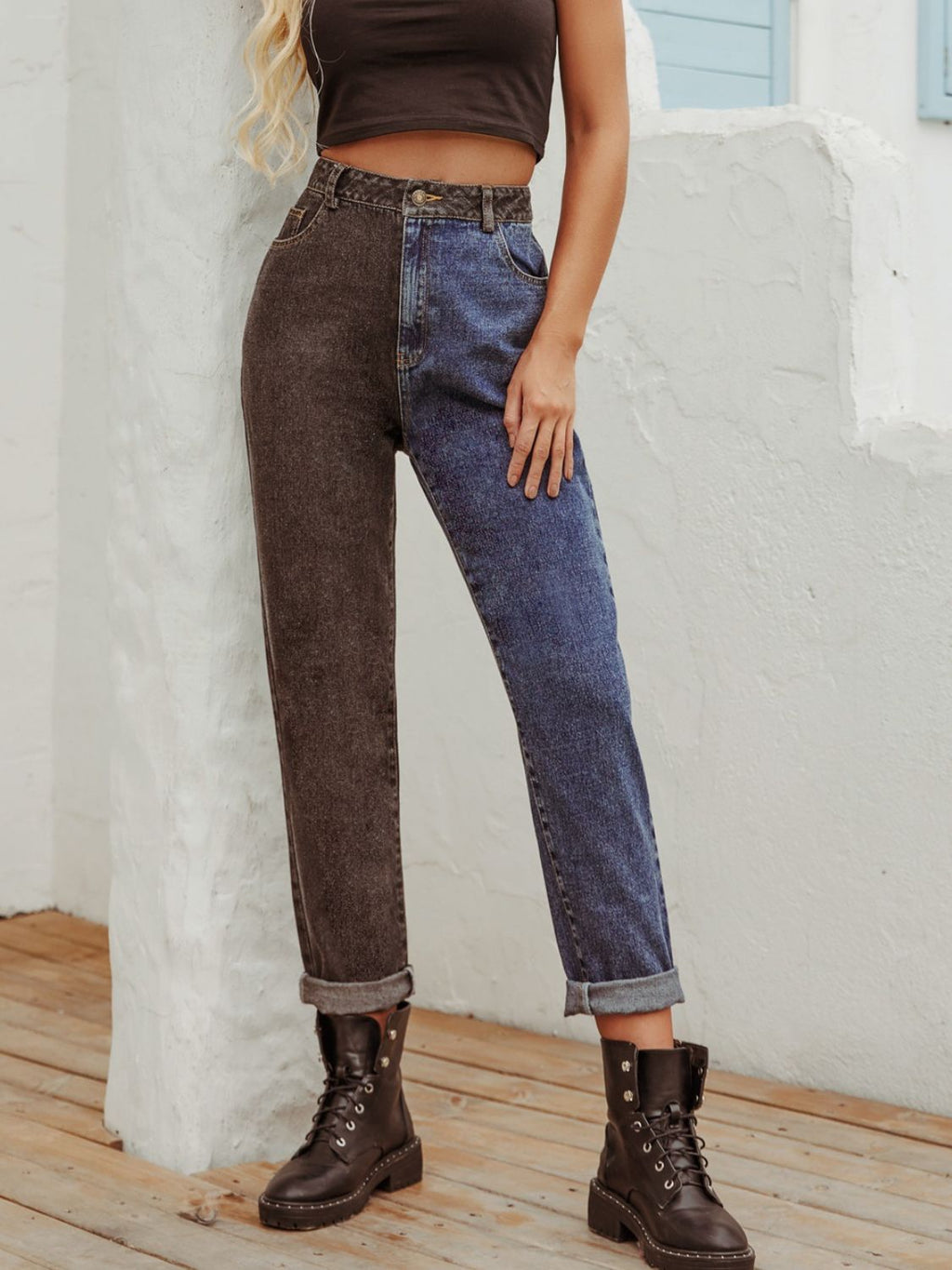 Jeans for Women Straight Cut Comfortable Denim