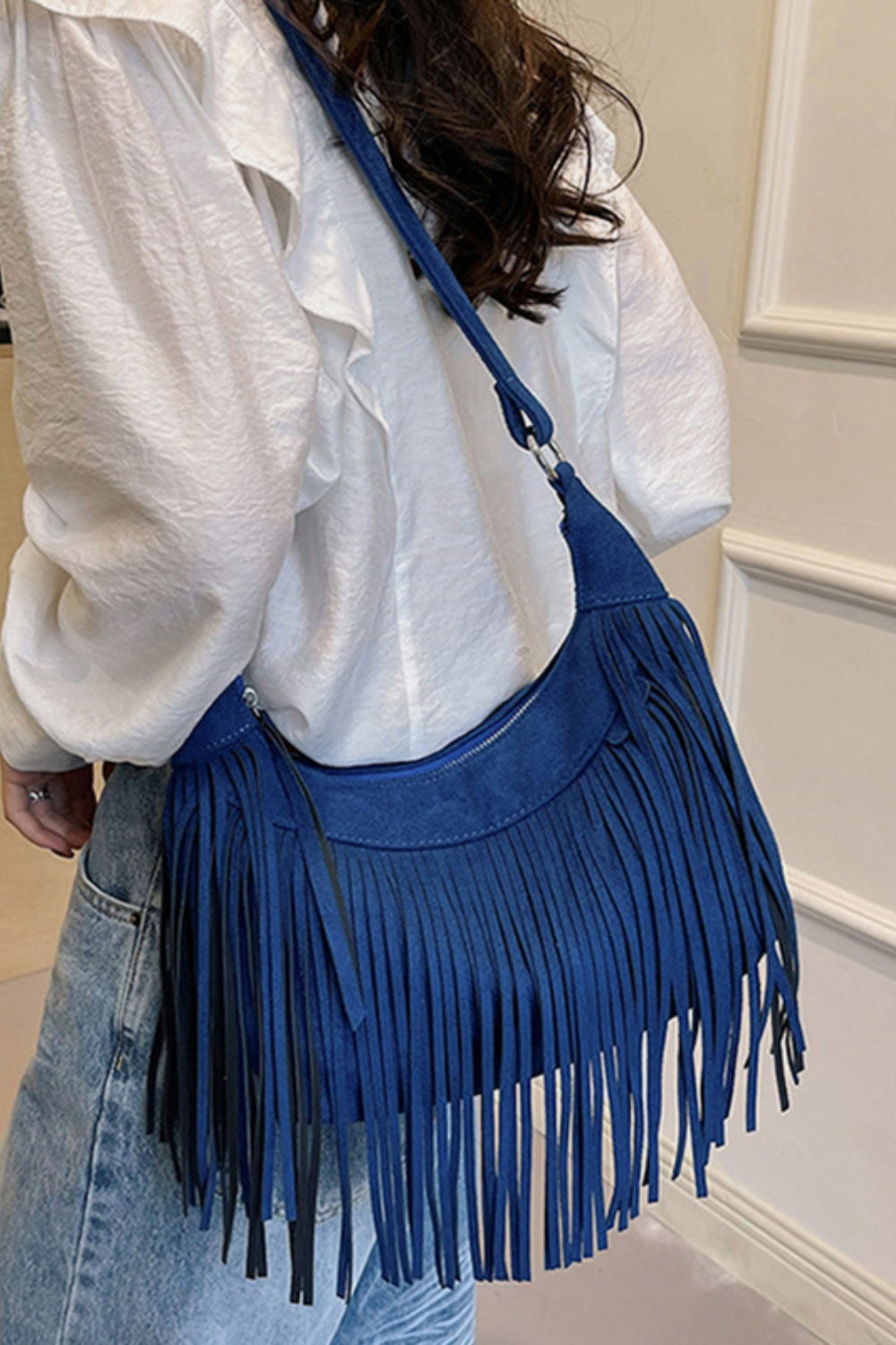 Suede Shoulder Bag