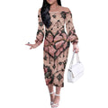 MUNSIEUR Valentine's Elegant Long Sleeve Dress - Premium Gothic Luxury