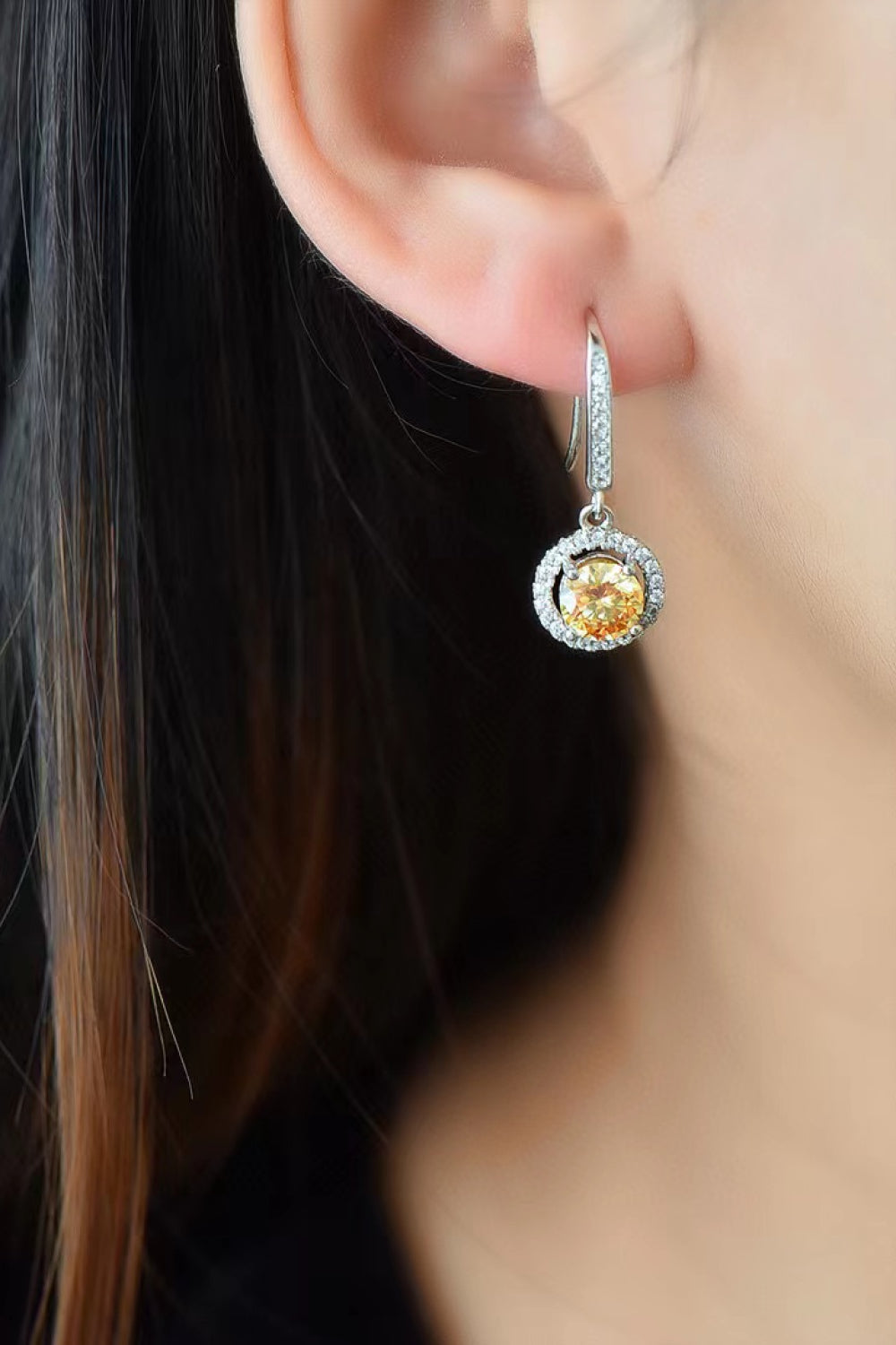 Platinum-Plated 2 Carat Drop Earrings Premium Moissanite jewelry by Munsieur. Lab-grown brilliance, flawless clarity, hand-set designs. Shine harder. Drop limited, forever flex.
