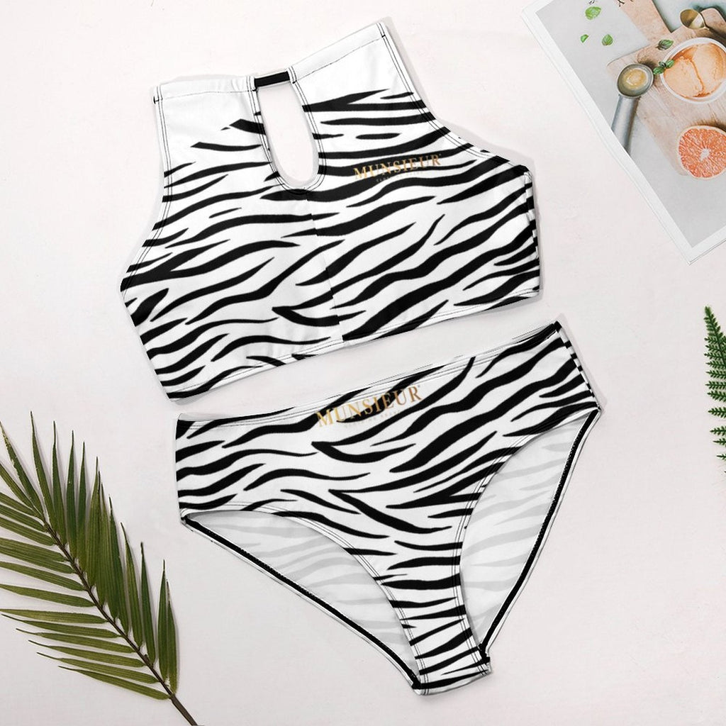 Munsieur Boudoir Zebra Print Swimwear – Drape Yourself in Desire!