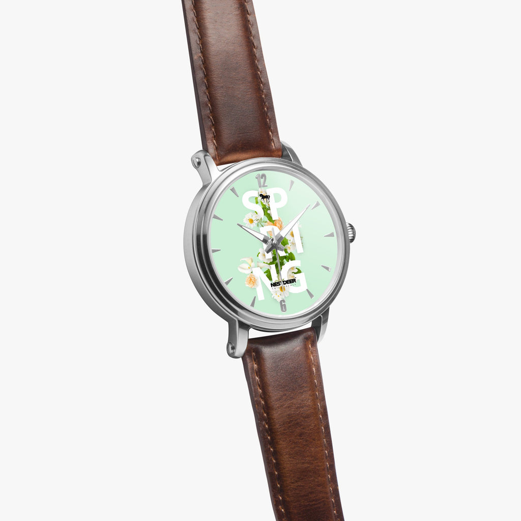 159. 46mm NESTDEER SPRING Unisex Automatic Watch (Silver)
