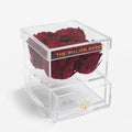 Acrylic 4 Drawer Box | Magenta Roses