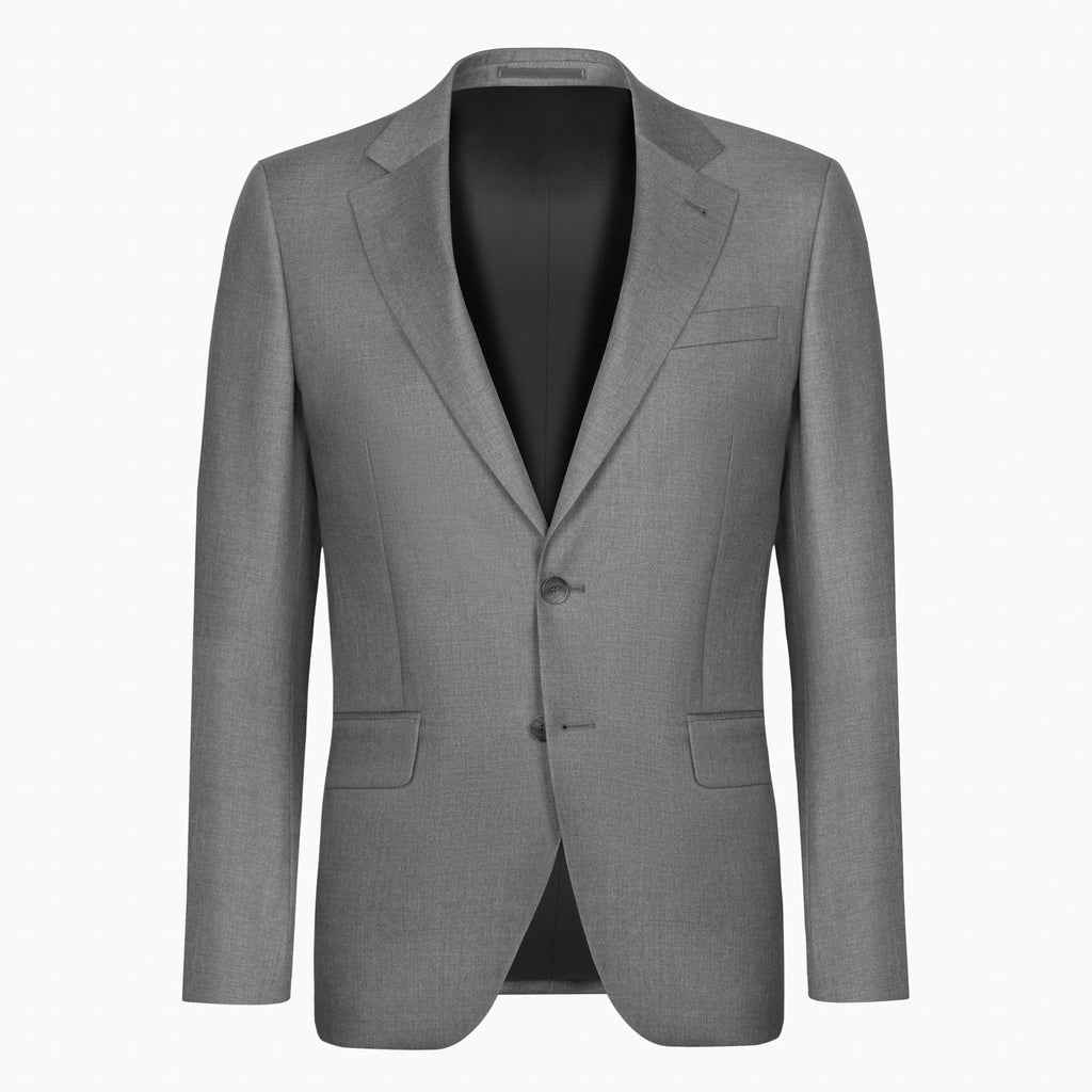 Munsieur Custom Italian Tailored Ready-to-Wear Grey Professional Suit Modern Bespoke Business Look