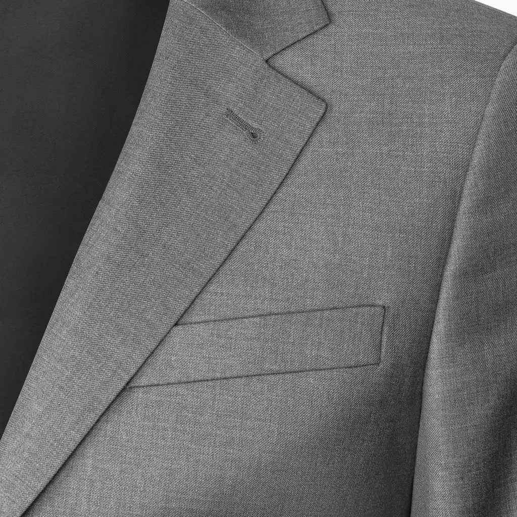 Munsieur Custom Italian Tailored Ready-to-Wear Grey Professional Suit Modern Bespoke Business Look