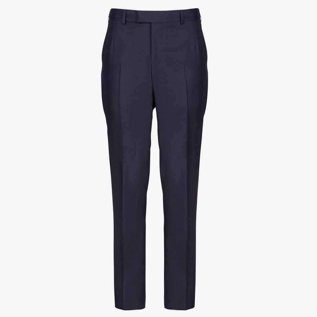 Munsieur Custom Italian Tailored Ready-to-Wear Black Professional Suit Pants Classic Executive Slacks