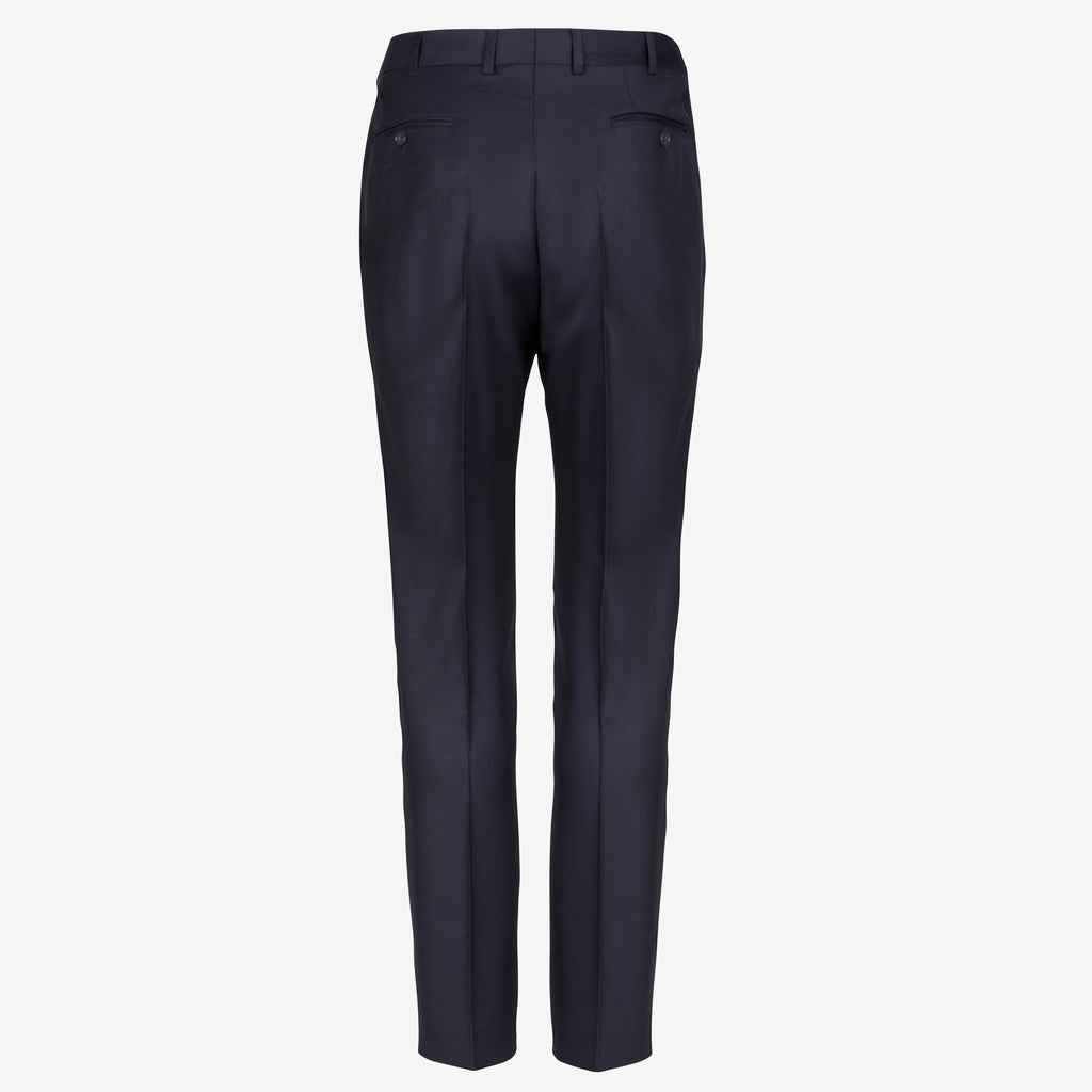 Munsieur Custom Italian Tailored Ready-to-Wear Black Professional Suit Pants Classic Executive Slacks