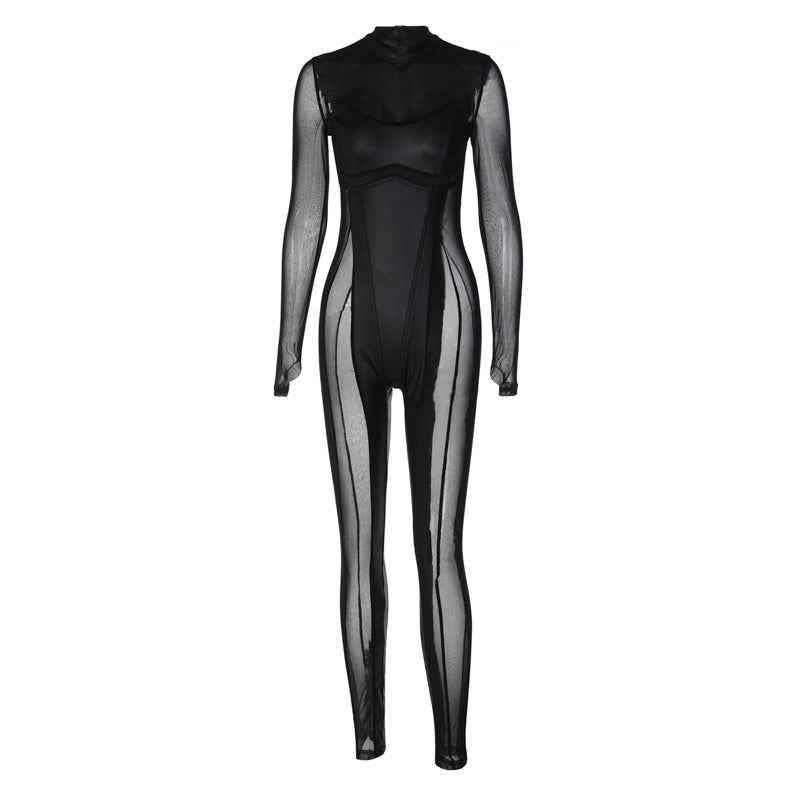 Women's Mesh Jumpsuit
