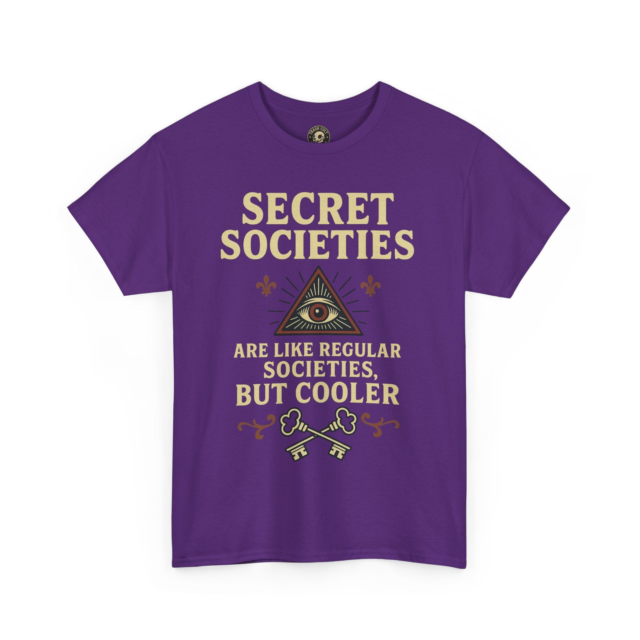 Secret Societies Shirt – Illuminati Eye Graphic Tee – Gildan 5000 Soft Cotton – Trash Cult Vintage Design