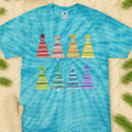 Stacked Christmas Trees Graphic Tee