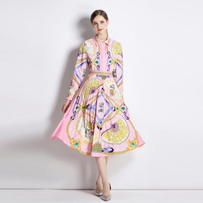 Collared Two Piece Set Dress