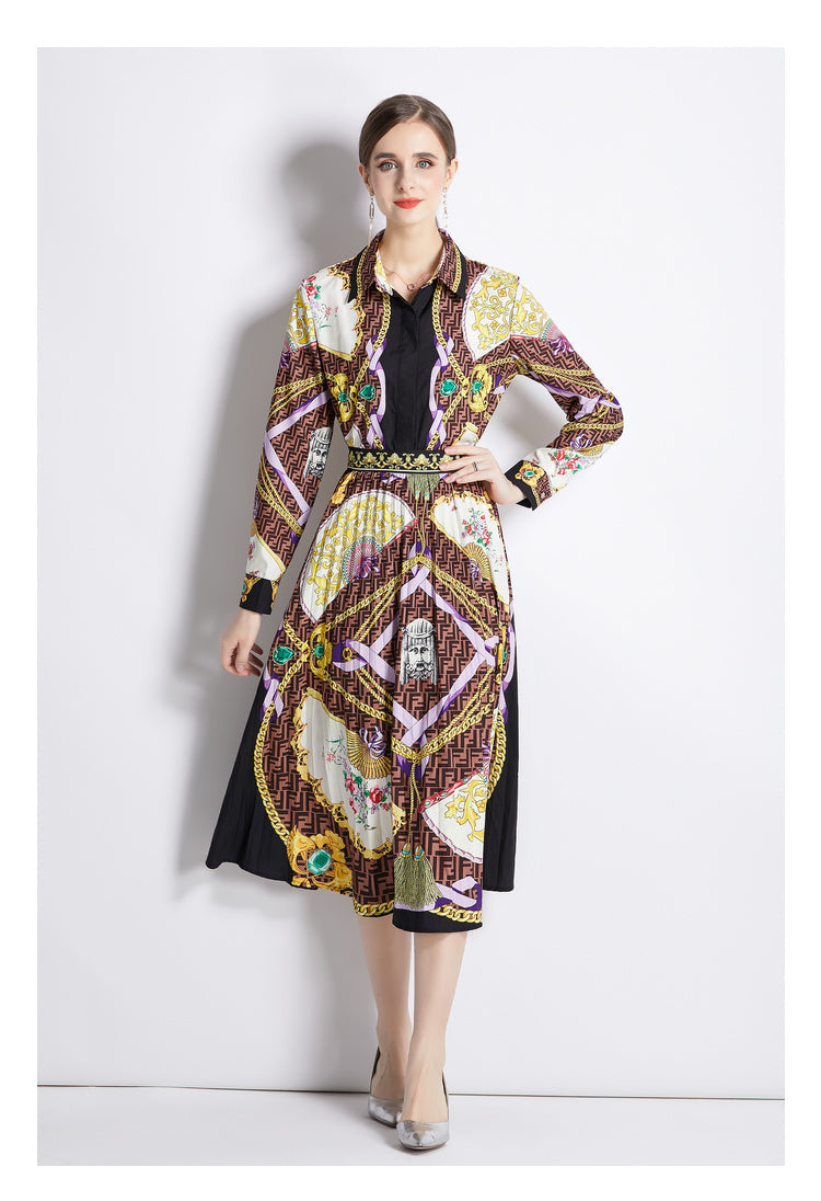 Collared Two Piece Set Dress