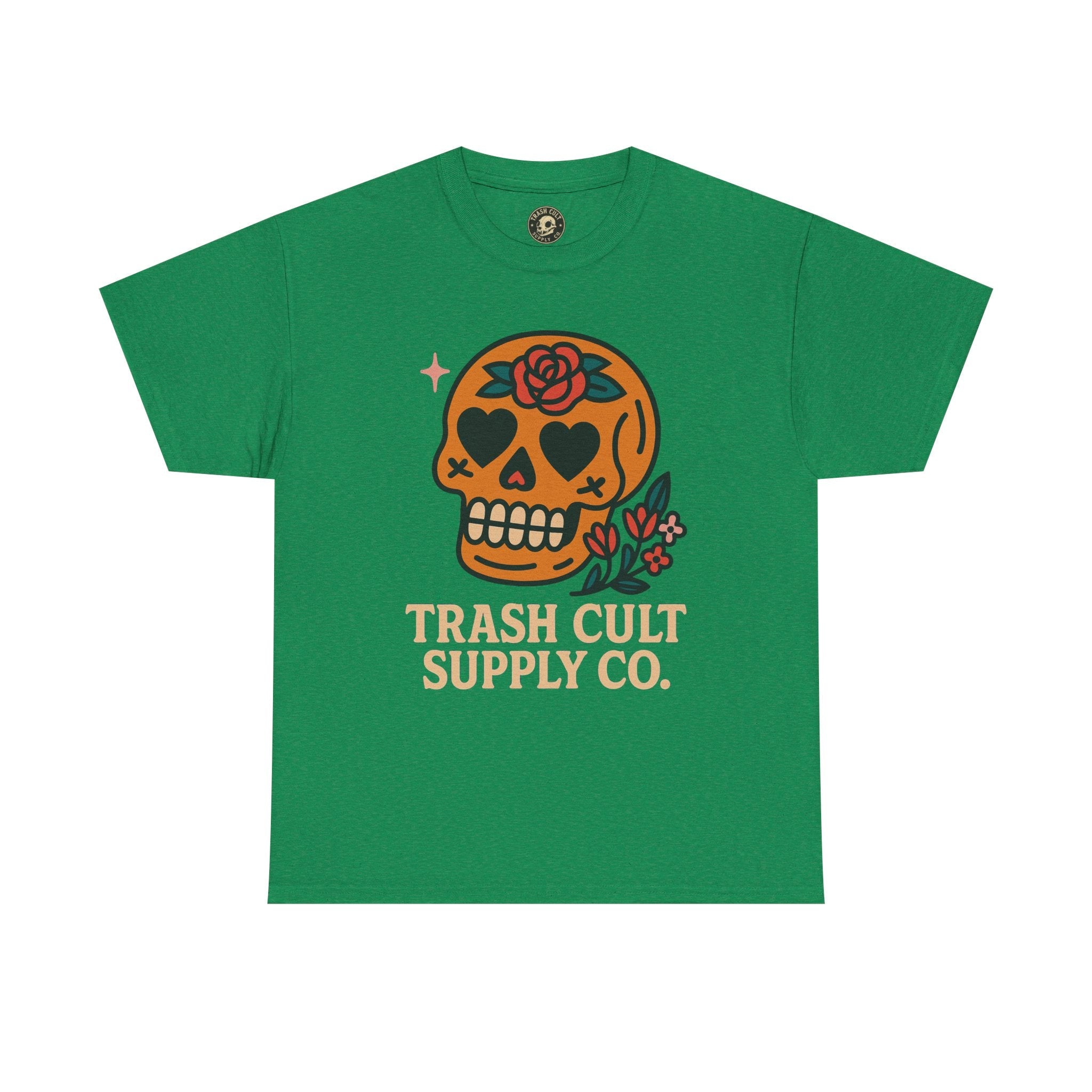 Sugar Skull T-Shirt – Trash Cult Supply Co. – Gildan 5000 Heavy Cotton Tee