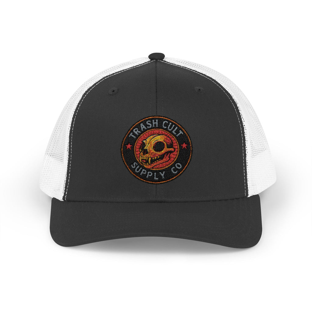Trash Cult Supply Co. Trucker Hat – Embroidered Logo Snapback Cap