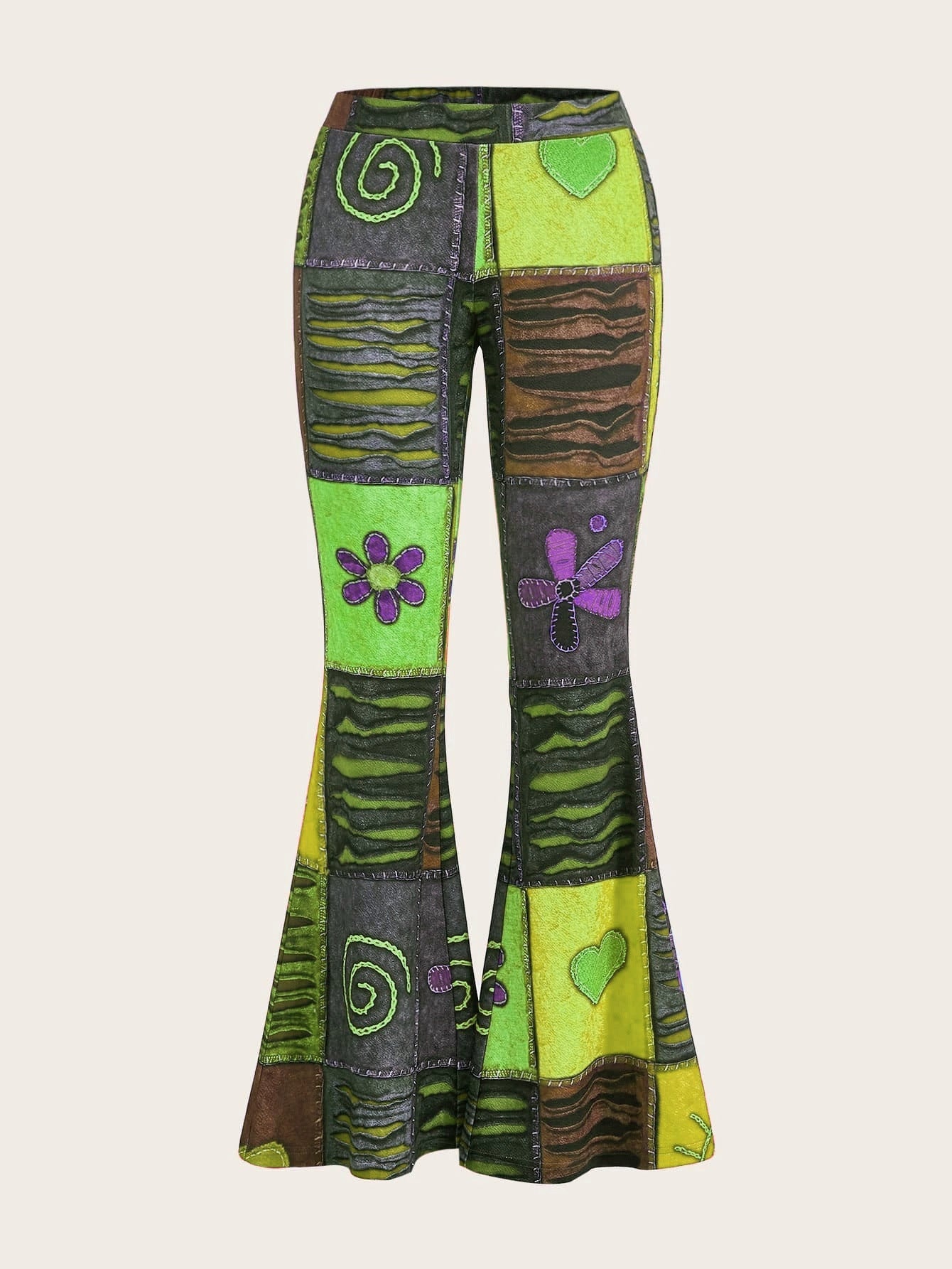 Pattern Abstract Style Personality Trend Tight Jeans