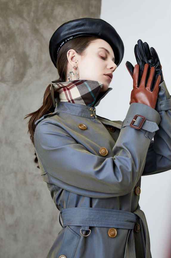 Elegant British Double Breasted Jacket for Women MUNSIEUR New Arrivals