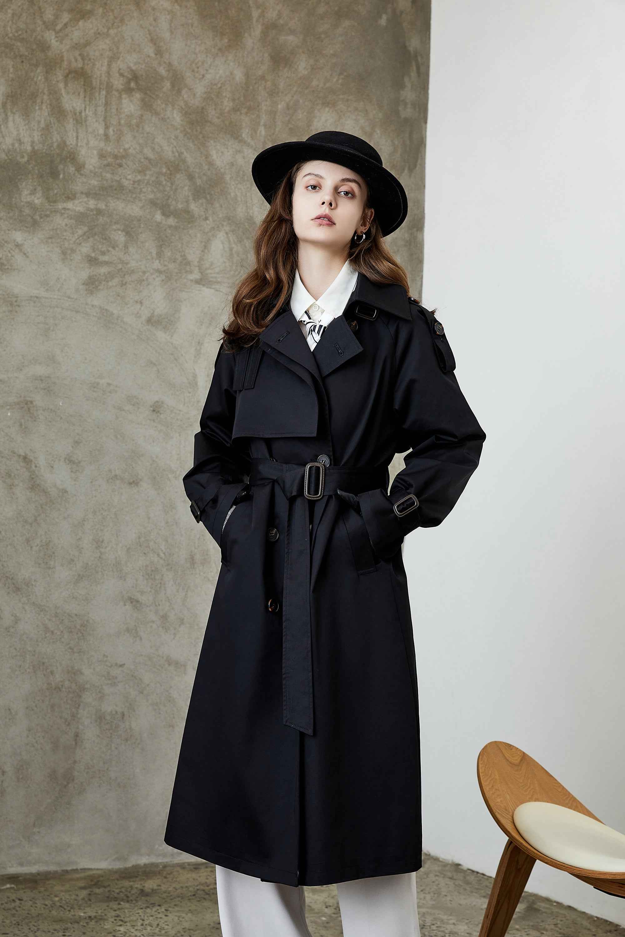 MUNSIEUR Overknee Jacket Long Trench