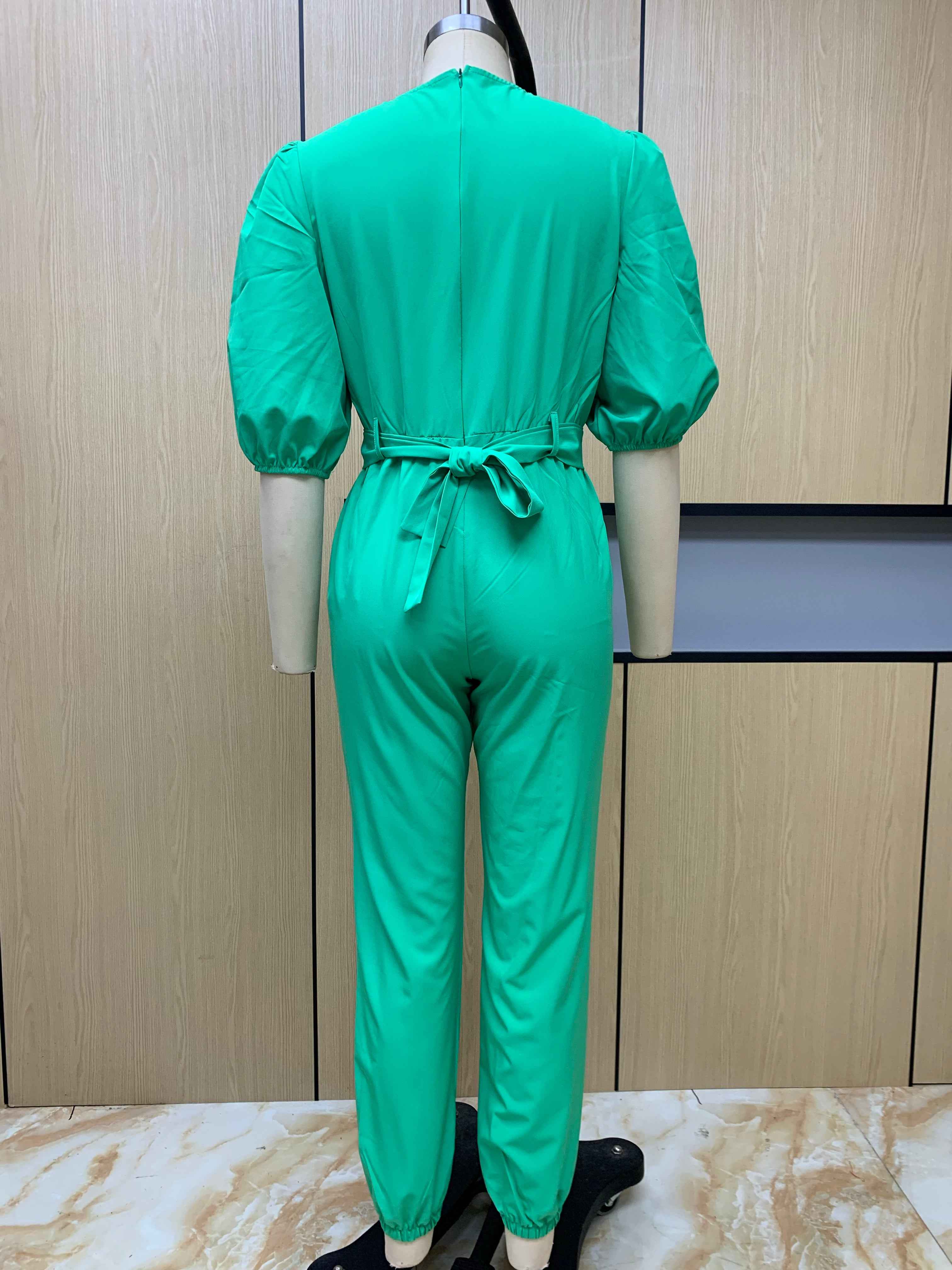 Half Sleeve Jumpsuit Spring