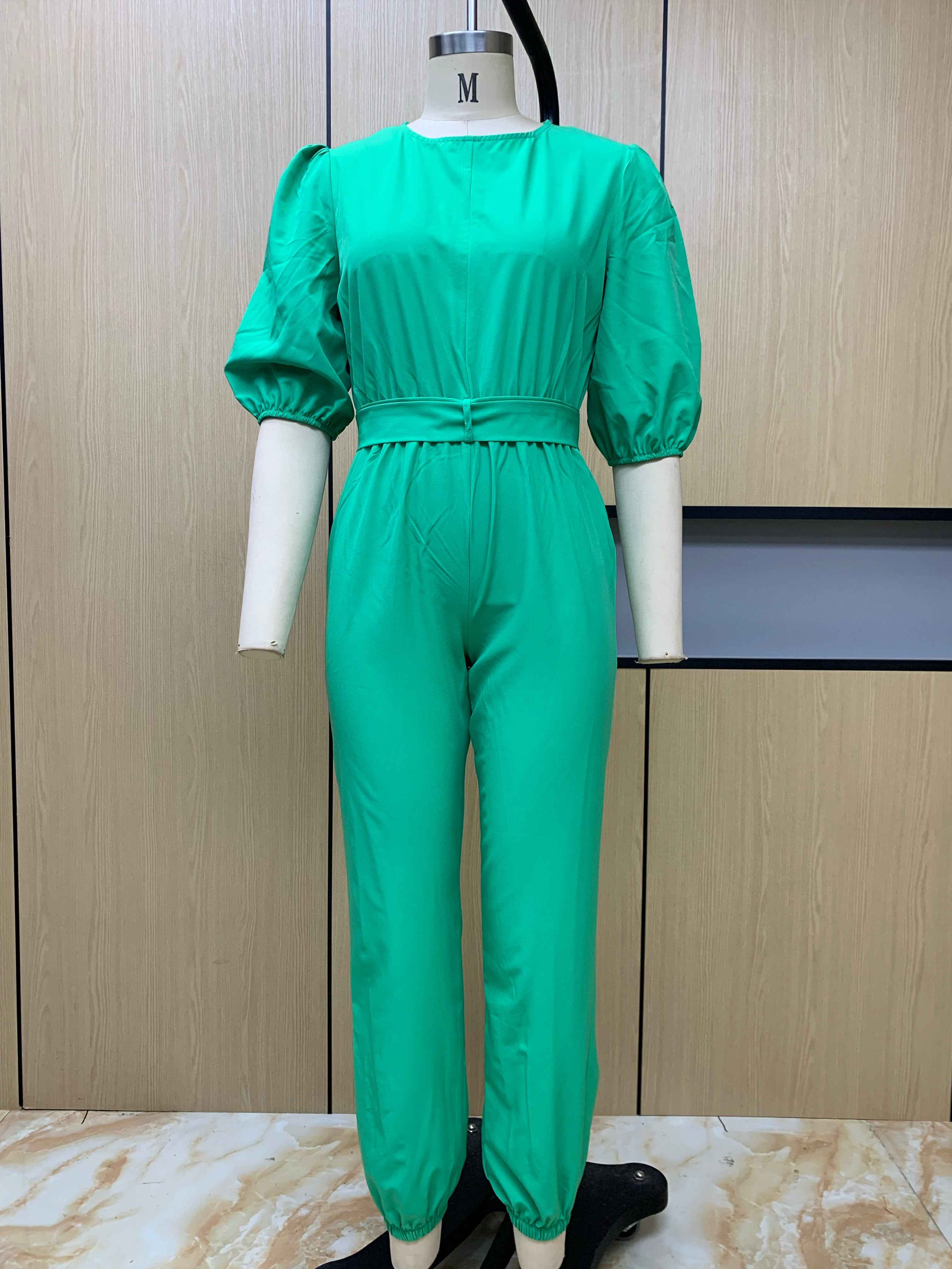 Half Sleeve Jumpsuit Spring