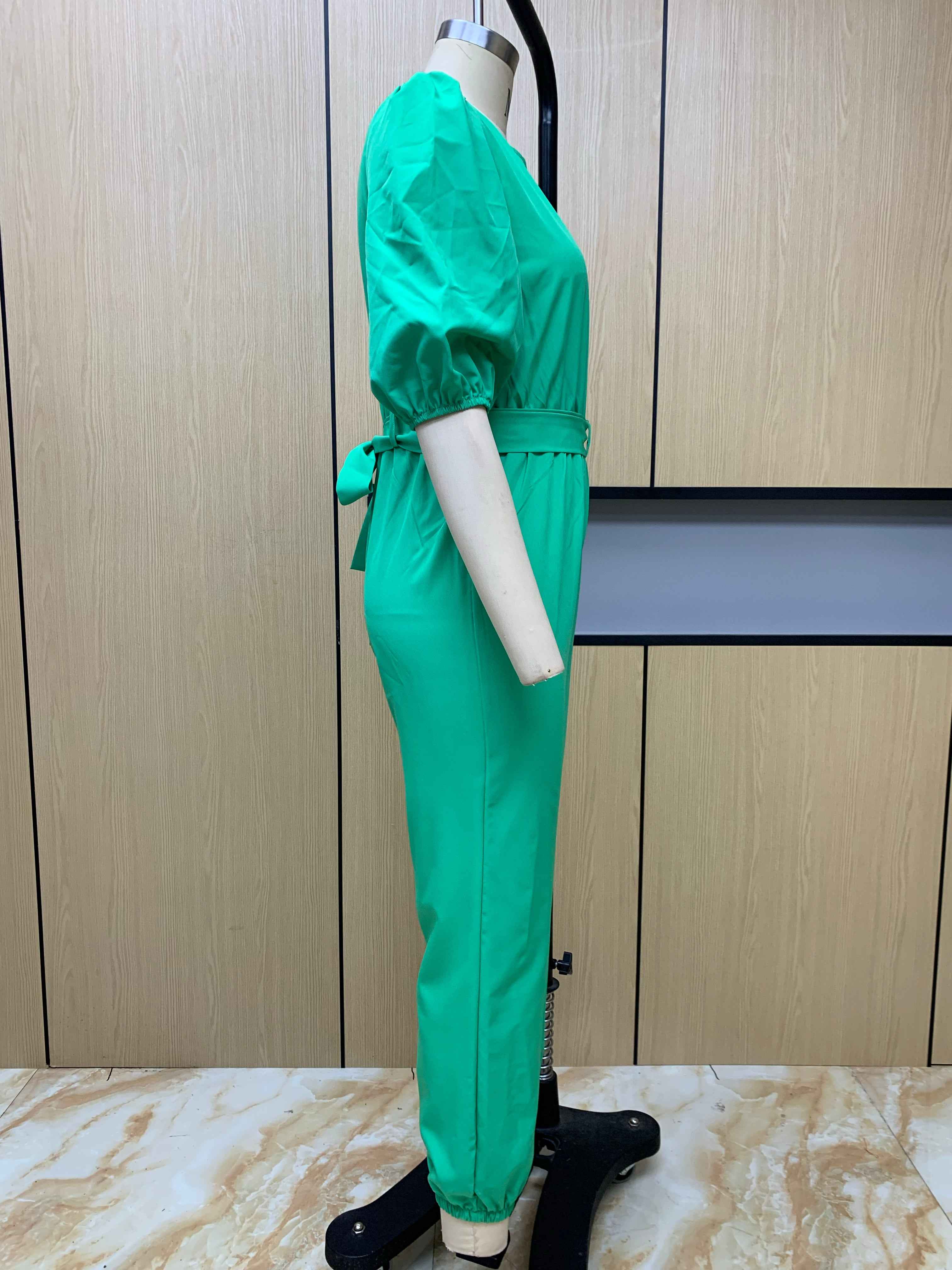 Half Sleeve Jumpsuit Spring
