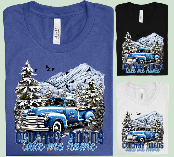 Country Roads Take Me Home Graphic Tee
