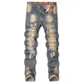 Men's Designer Ripped Pants Old Style 8776