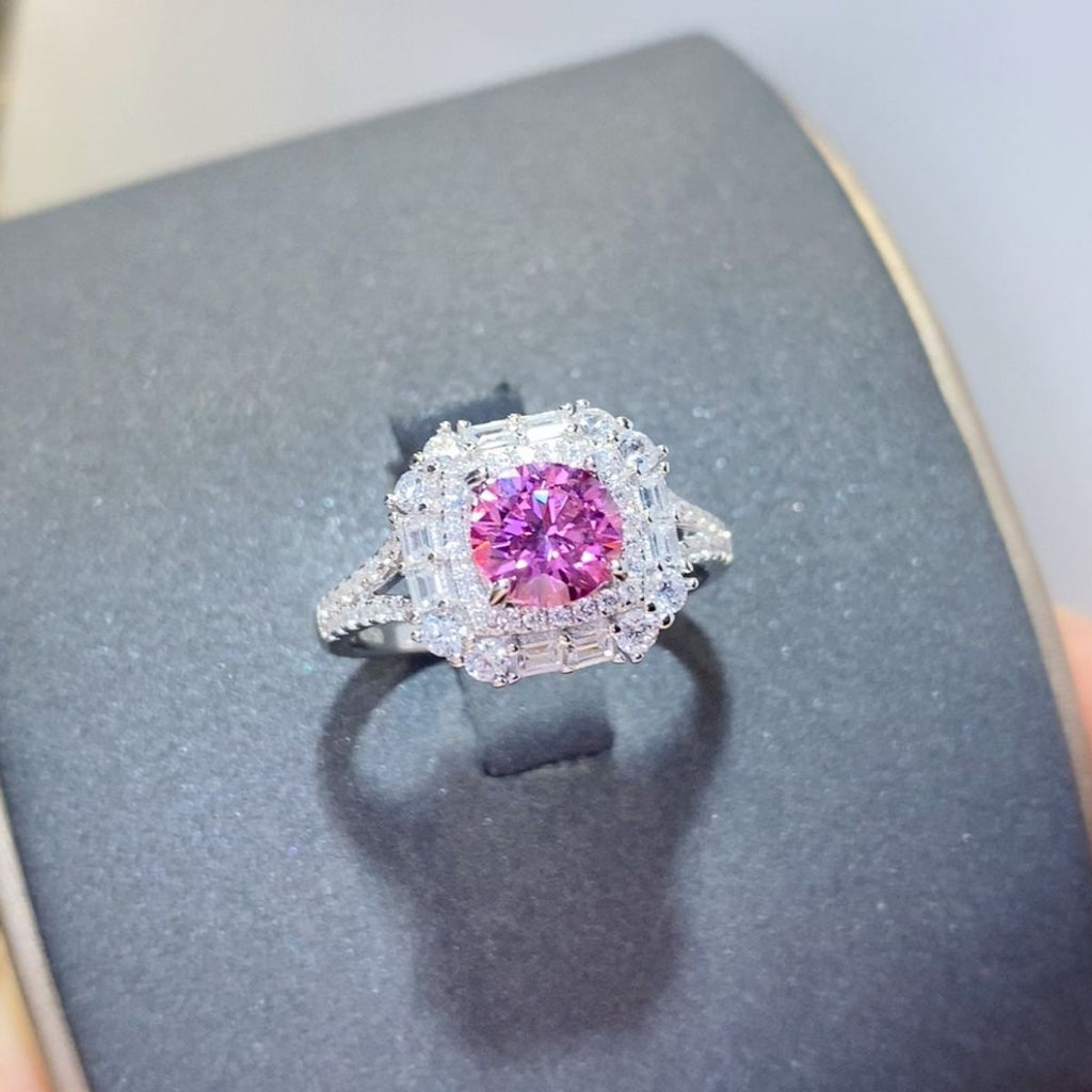 1 Carat Moissanite 925 Sterling Silver Ring