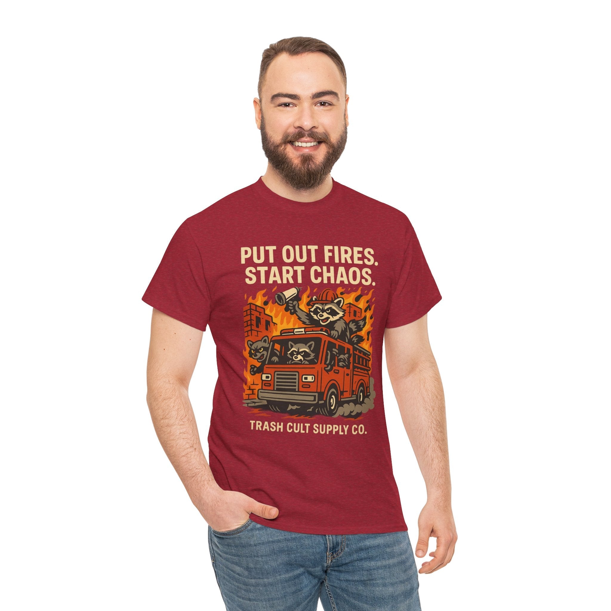 Put Out Fires Start Chaos Unisex Heavy Cotton Tee | Funny Firefighter Shirt | Casual Wear | Gift for Firefighter Lovers, Firefighter [...]