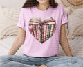 Books Heart Graphic Tee