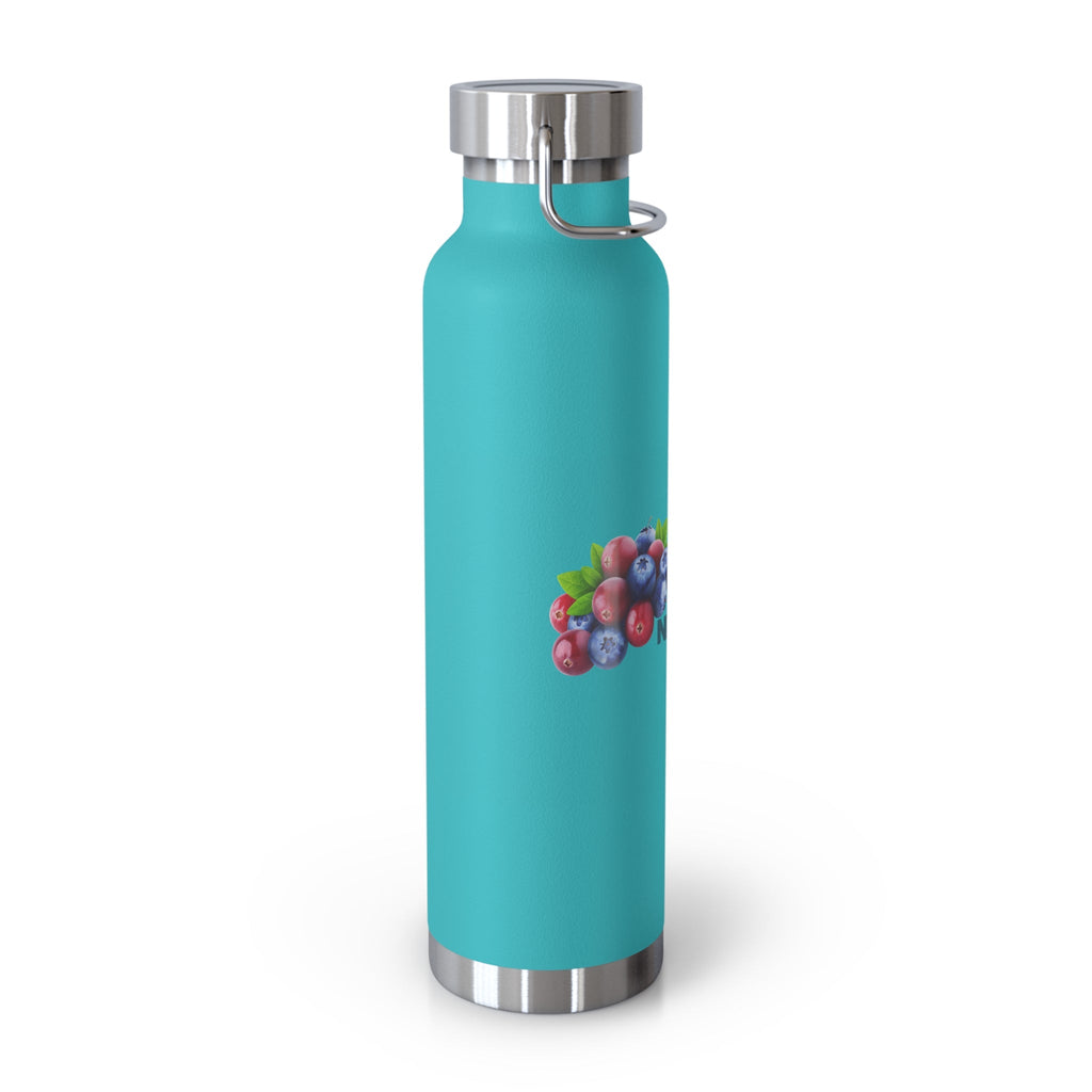 Water Bottle with Berry Design | Eco-Friendly Reusable Hiking, Gym, School