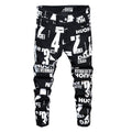 Men's Designer Brand Fashion Slim-Fit Pants Streetwear