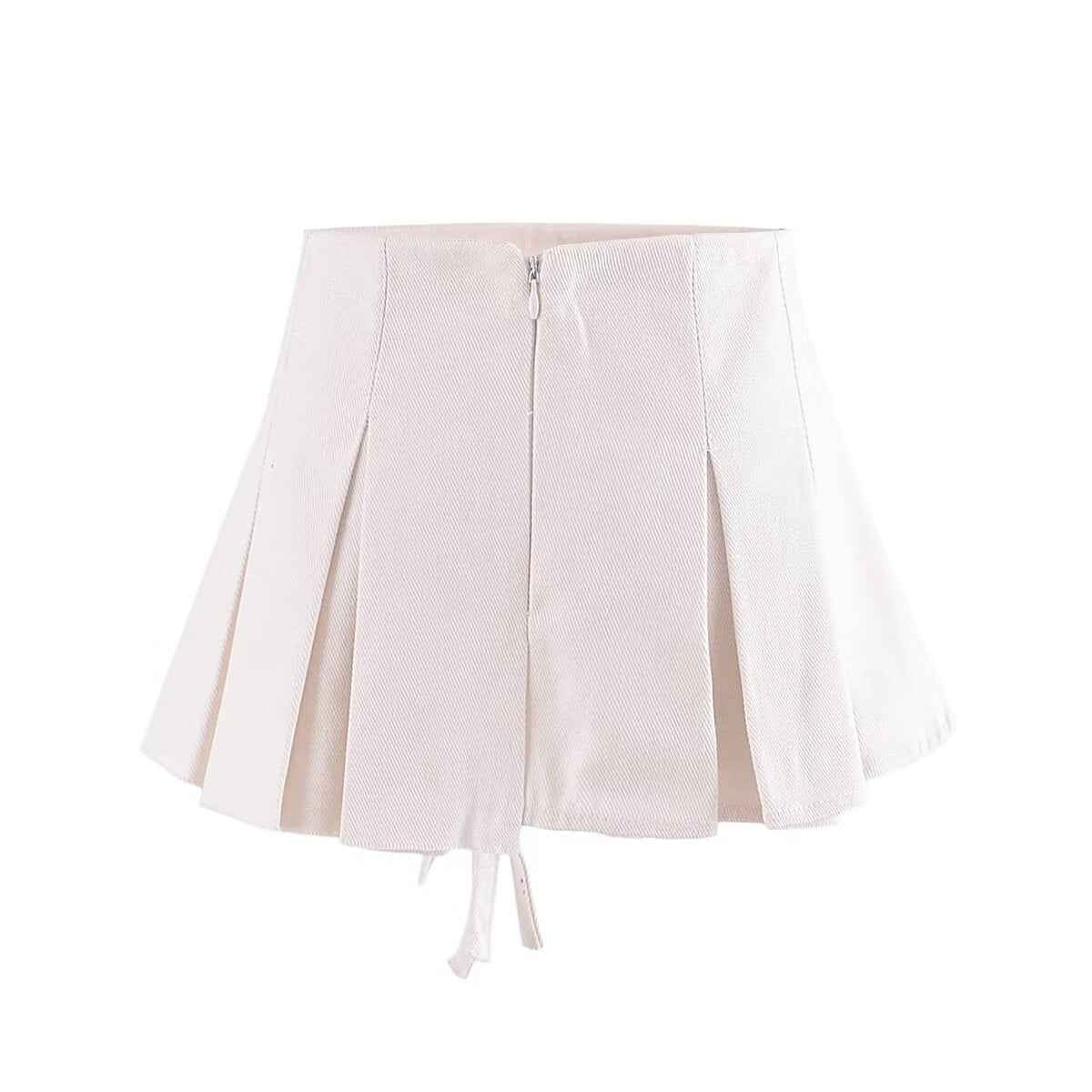 Pleated Skirt Summer Pleated Anti-Exposure A- line Skirt