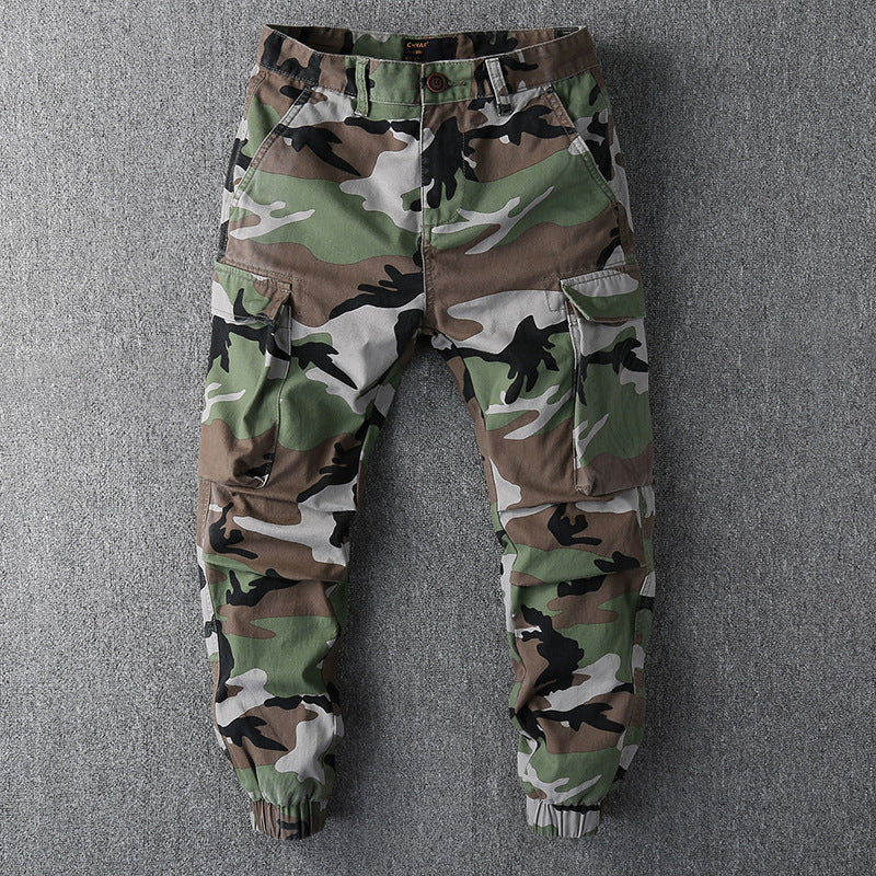 Men's Loose Sports Hard-wearing Camouflage Cargo Pants