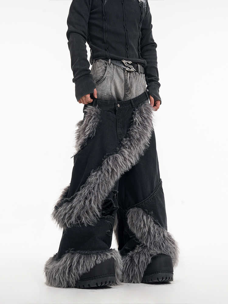 Two-piece Pu Handsome High-grade Pants For Men