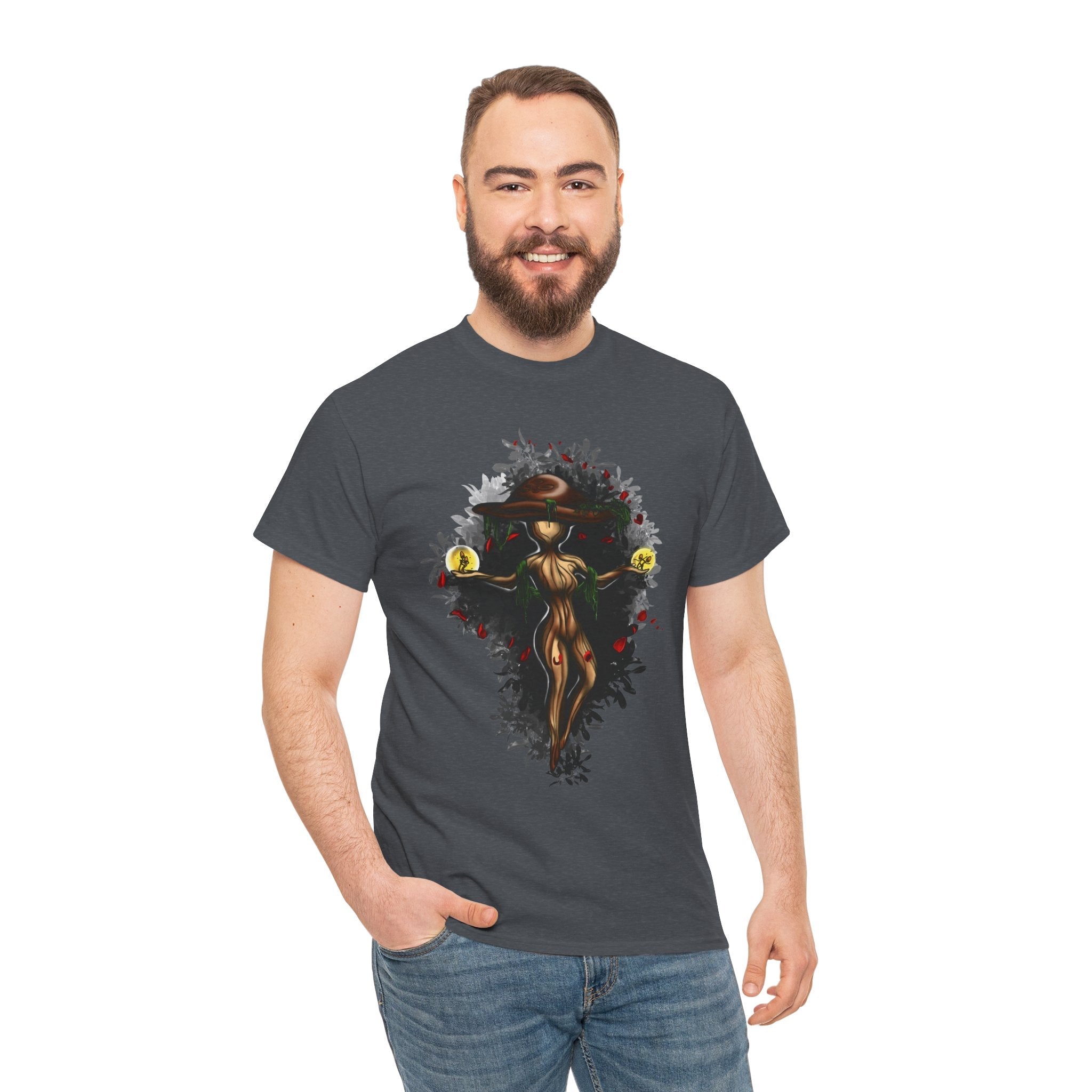 Mushroom Spirit T-Shirt – Lara Davenport x Trash Cult Supply Co. Collab (Gildan 5000)