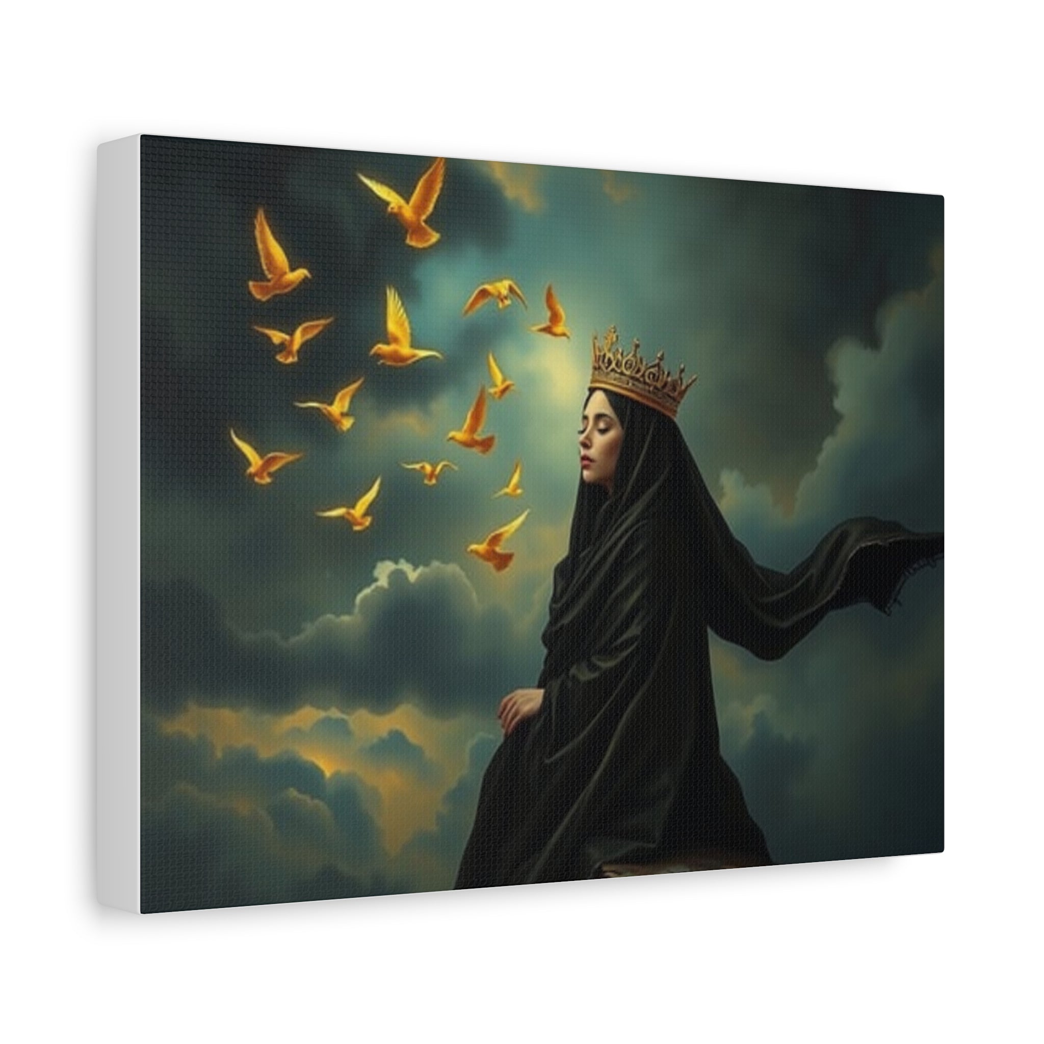 Majestic Canvas Art Print, Inspirational Wall Decor, Ethereal Home Decor, Gift for Art Lovers, Spiritual Artwork, Unique Present