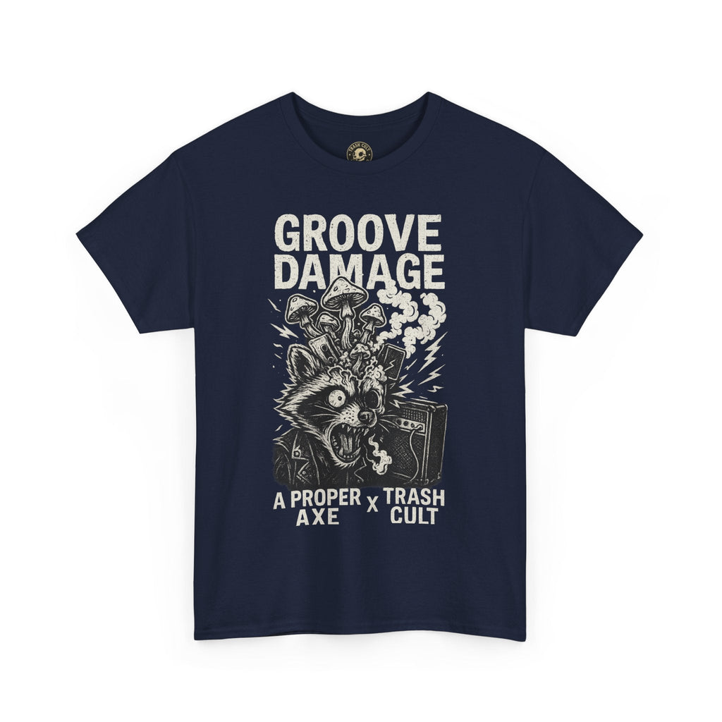 Groove Damage T-Shirt – A Proper Axe x Trash Cult Collab – Stoner Groove Punk Shirt