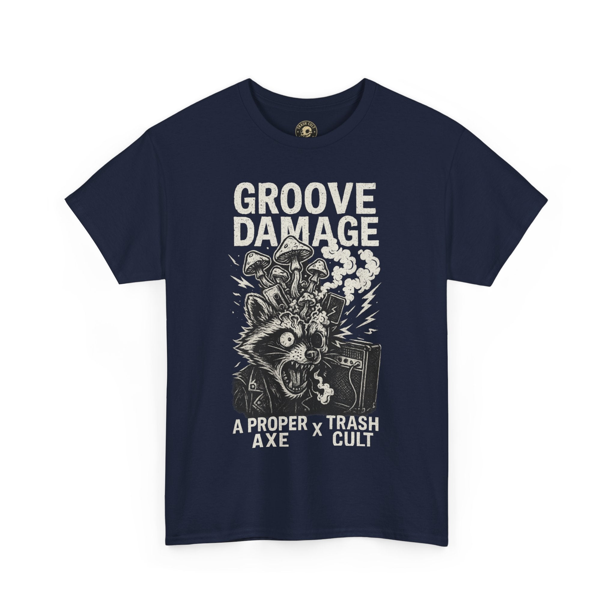 Groove Damage T-Shirt – A Proper Axe x Trash Cult Collab – Stoner Groove Punk Shirt