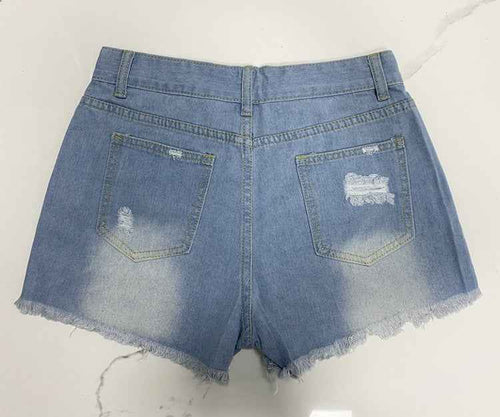 4th of July Collection Denim Bottoms for Women Ripped Tassel