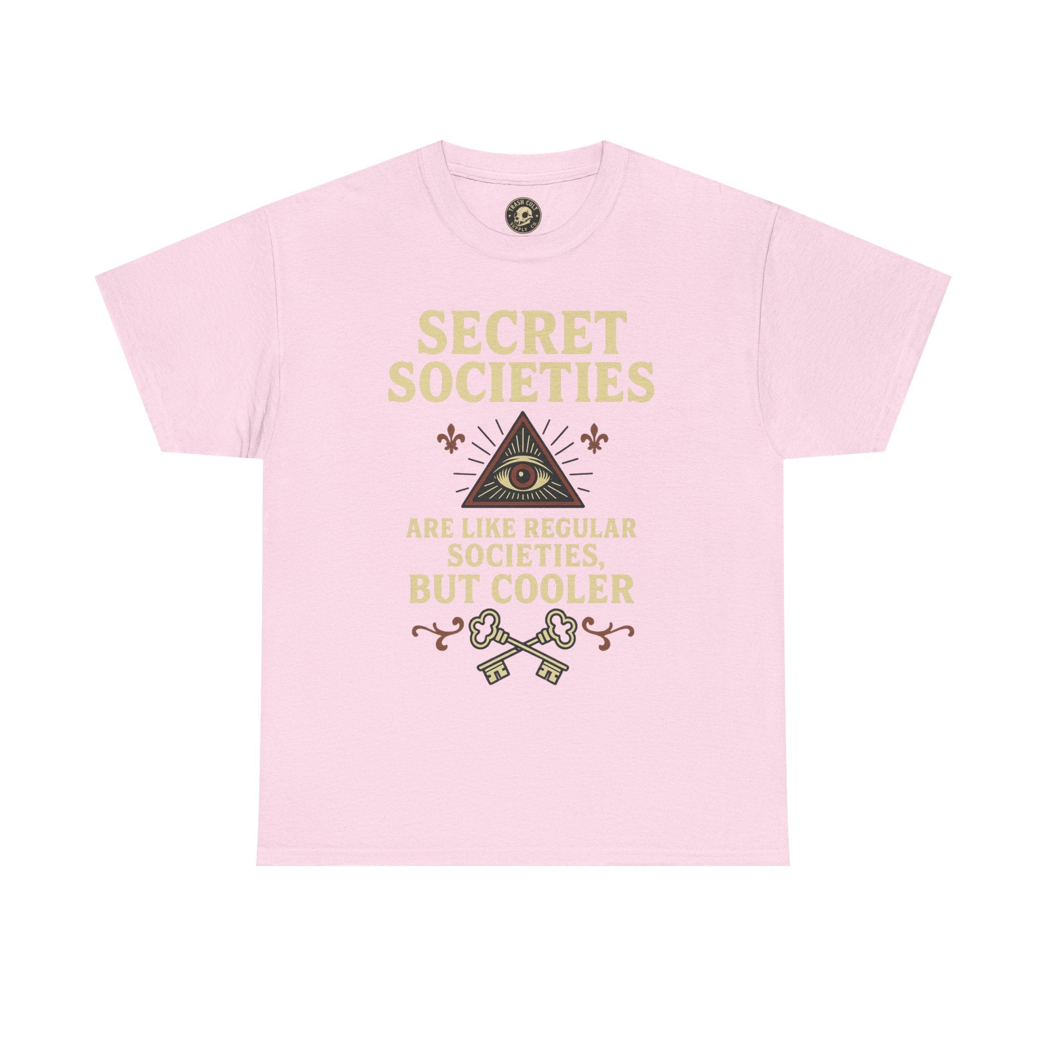 Secret Societies Shirt – Illuminati Eye Graphic Tee – Gildan 5000 Soft Cotton – Trash Cult Vintage Design