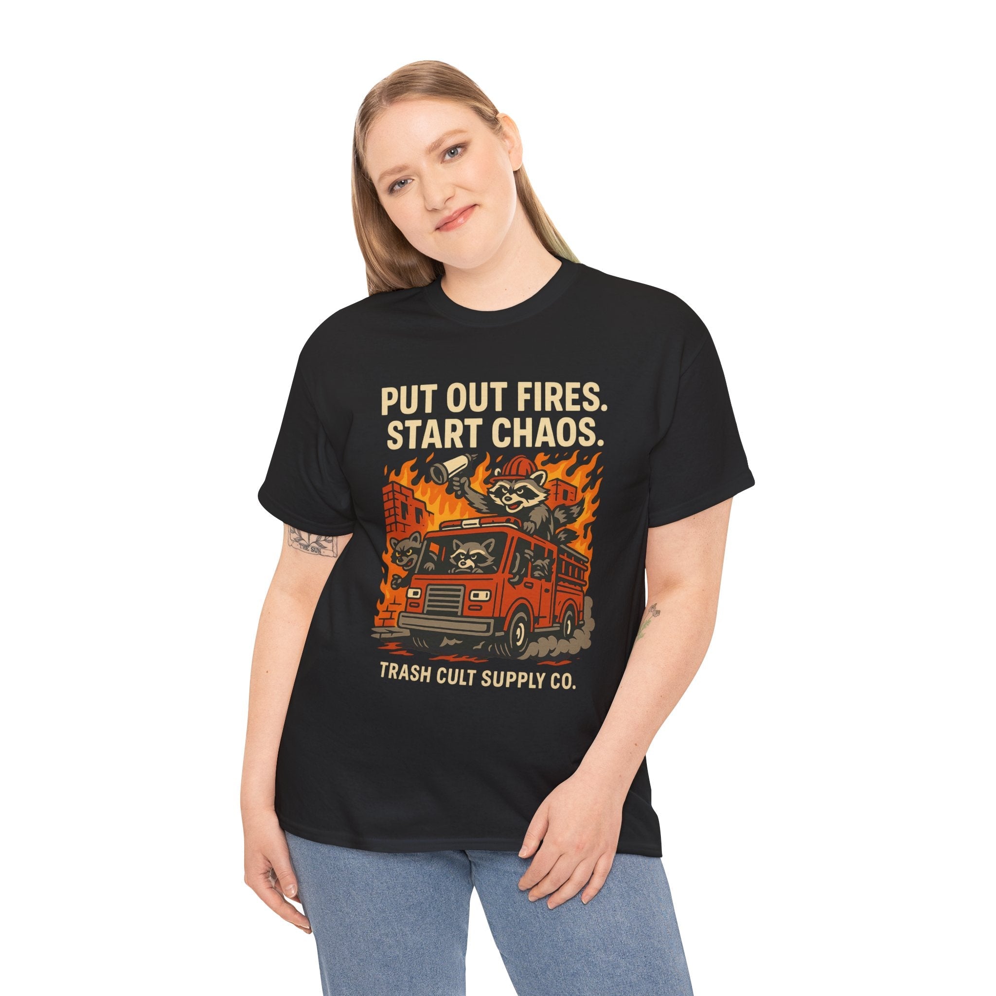 Put Out Fires Start Chaos Unisex Heavy Cotton Tee | Funny Firefighter Shirt | Casual Wear | Gift for Firefighter Lovers, Firefighter [...]