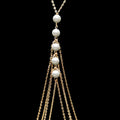 Beach Body Jewelry Sexy Chest Chain with Pearl