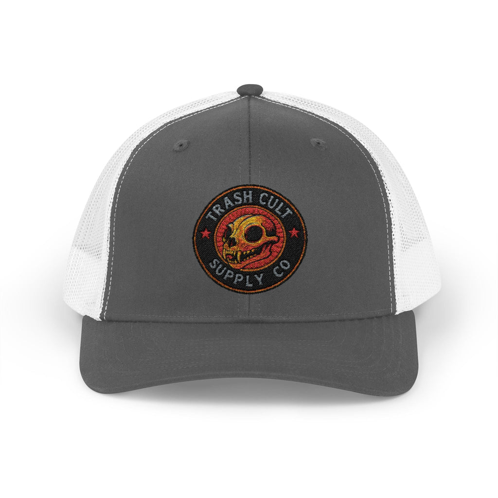 Trash Cult Supply Co. Trucker Hat – Embroidered Logo Snapback Cap