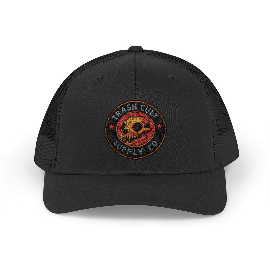 Trash Cult Supply Co. Trucker Hat – Embroidered Logo Snapback Cap
