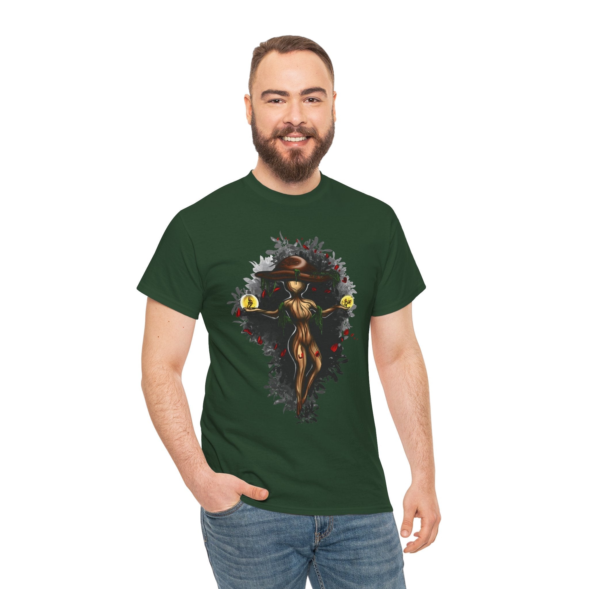 Mushroom Spirit T-Shirt – Lara Davenport x Trash Cult Supply Co. Collab (Gildan 5000)