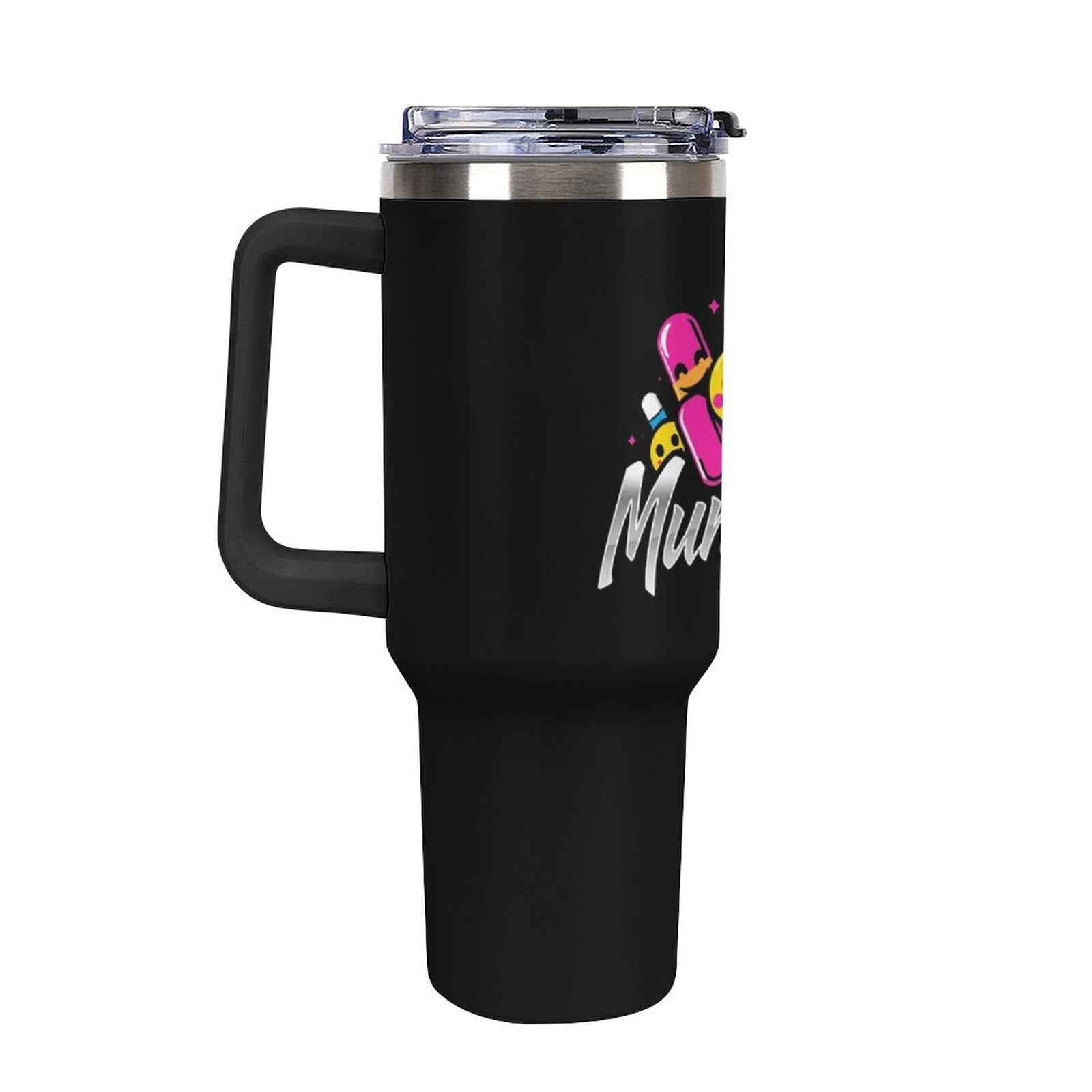 40oz Insulated Tumbler with Handle and Straw Munsieur Nurses Gift Doctors Thermos Accessories