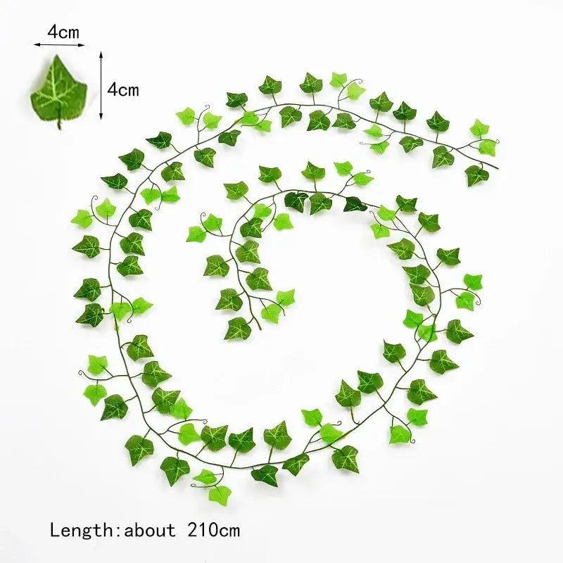 12pcs ivy green garland string – living room artificial plants