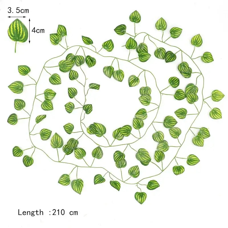 12pcs ivy green garland string – living room artificial plants